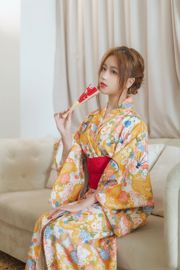 [Ảnh COSER màu đỏ ròng] Yibei Yibei - Đồ bơi kimono