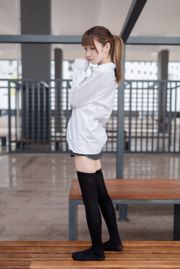 [Wind Field] NO.039 White shirt and black silk beautiful legs