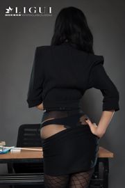 Leg model Chen Chen "Black Silk Milf" [Ligui Liguil] Internet Beauty
