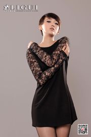 Model Xiaoqi „Czarna koronka” [Ligui Ligui] Internet Beauty