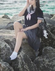 [COS phúc lợi] Blogger anime Nan Tao Momoko - Blue jk