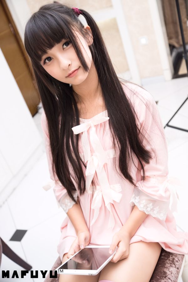 Kamiyazaka Mayu "Serie de rayas rosas y blancas" [COSPLAY de bienestar]