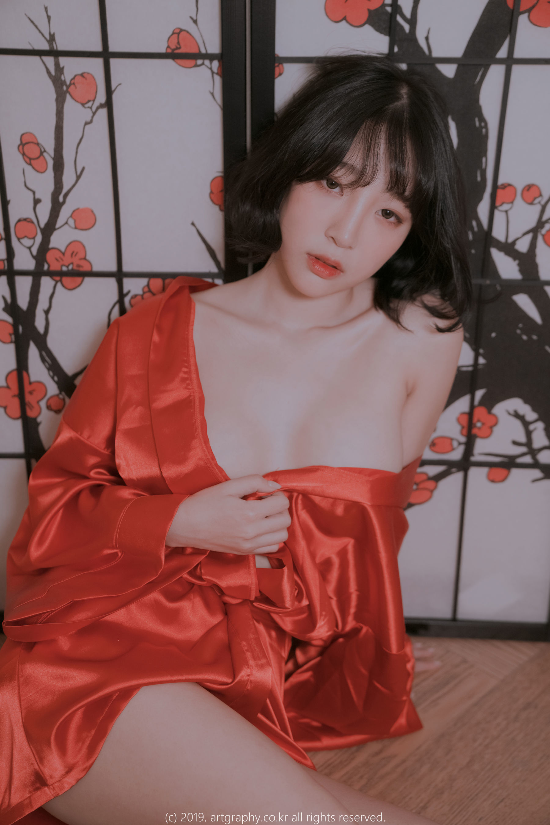 Korean beauty Jiang Inqing "Perspective Pajamas + Red Nightgown" [ARTGRAVIA] Page 15 No.00c52e